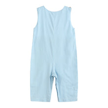Blue Gingham Train Smocked Longalls | 3-6M 6-12M 12-18M 18-24M 2T