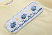 Buttercream Yellow Whale Smocked Shirt and Shorts Set | 2T 3T 4T 5Y
