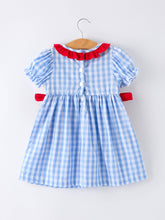 4th of July Plaid Smocked Dress | 2 3 4 5 6 Years