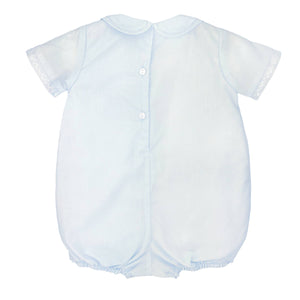 Light Blue Pintuck Romper with Hat | Newborn
