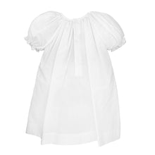 White Smocked Daygown with Raglan Sleeves Embroidered Hem and Bonnet | Newborn