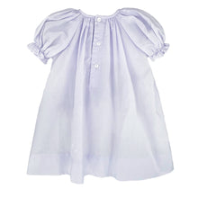 Lavender Smocked Daygown with Raglan Sleeves Embroidered Hem and Bonnet | Newborn