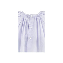 Lavender Smocked Daygown with Raglan Sleeves Embroidered Hem and Bonnet | Newborn