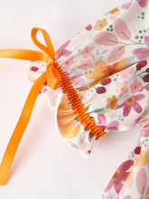 Fall Thanksgiving Pumpkin Embroidered Smocked Floral Dress | 2 3 4 5 6 Years