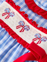 4th of July Plaid Smocked Dress | 2 3 4 5 6 Years