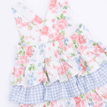 Cute Little Roses Ruffle Sunsuit | 3-6M 6-12M 12-18M