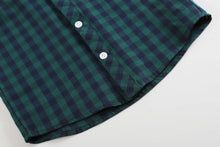 Blue and Green Tartan Boy Dress Shirt  12-18M 2T 3T 4T 5Y