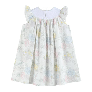 Spring Bouquet Floral Smocked Bishop Dress | 3-6M 6-12M 12-18M 18-24M 2T 3T 4T 5Y 6Y