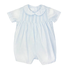 Light Blue Pintuck Romper with Hat | Newborn