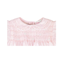 Pink Lace Smocked Dress Set with Hat | Preemie