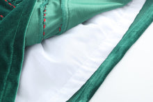 Green Velvet Holiday Dress | 3-6M 6-12M 12-18M 18-24M 2T 3T 4T 5Y 6Y