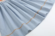 Light Blue Pinstripe Turkey Smocked Bishop Dress | 3-6M 6-12M 12-18M 18-24M 2T 3T 4T 5Y 6Y