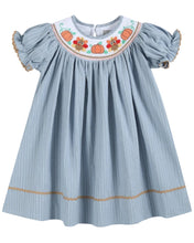 Light Blue Pinstripe Turkey Smocked Bishop Dress | 3-6M 6-12M 12-18M 18-24M 2T 3T 4T 5Y 6Y
