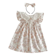 Pink  Floral Dress and Headband | 18M 2T 3T 4T 5 6