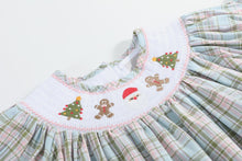 Pinkmas Plaid Christmas Smocked Bishop Dress | 3-6M 6-12M 12-18M 18-24M 2T 3T 4T 5Y 6Y
