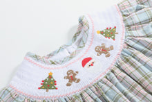 Pinkmas Plaid Christmas Smocked Bubble Romper | 3-6M 6-12M 12-18M 18-24M 2T