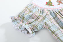 Pinkmas Plaid Christmas Smocked Bubble Romper | 3-6M 6-12M 12-18M 18-24M 2T