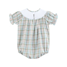 Pinkmas Plaid Christmas Smocked Bubble Romper | 3-6M 6-12M 12-18M 18-24M 2T