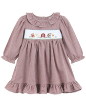 Red and Cream Gingham Farm Smocked Dress