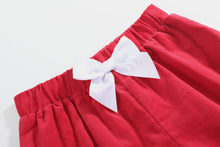Red Corduroy Christmas Smocked Dress and Bloomers | 3-6M 6-12M 12-18M 18-24M 2T