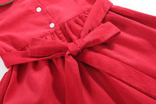 Red Corduroy Christmas Smocked Dress | 3-6M 6-12M 12-18M 18-24M 2T 3T 4T 5Y 6Y