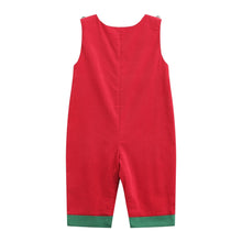 Red Corduroy Christmas Smocked Longall | 3-6M 6-12M 12-18M 18-24M 2T