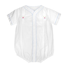 OOS White Blue Boys Baseball Bubble with Hat | Newborn