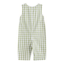 Sage Green Gingham Pumpkin Smocked Longalls | 3-6M 6-12M 12-18M 18-24M 2T