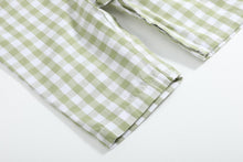 Sage Green Gingham Pumpkin Smocked Longalls | 3-6M 6-12M 12-18M 18-24M 2T