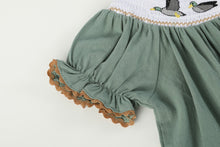 Sage Green Mallard Smocked Bishop Dress | 3-6M 6-12M 12-18M 18-24M 2T 3T 4T 5Y 6Y