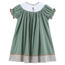 Sage Green Mallard Smocked Bishop Dress | 3-6M 6-12M 12-18M 18-24M 2T 3T 4T 5Y 6Y