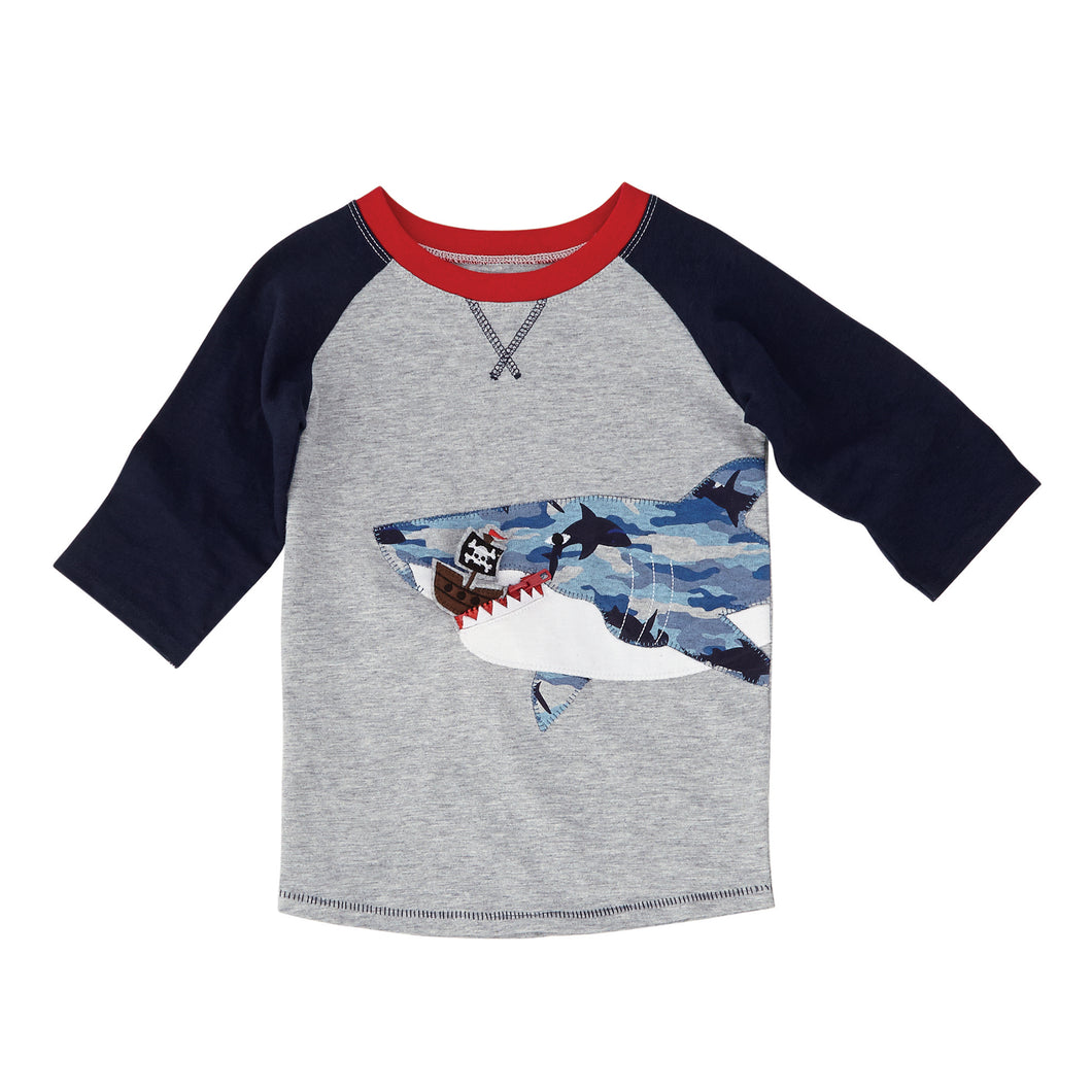 Shark Tank Camo Shark T-Shirt * 2T/3T