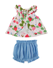 Fruit Stand Berry Patch Pinafore Bloomer Set | 3-6M 6-9M 9-12M