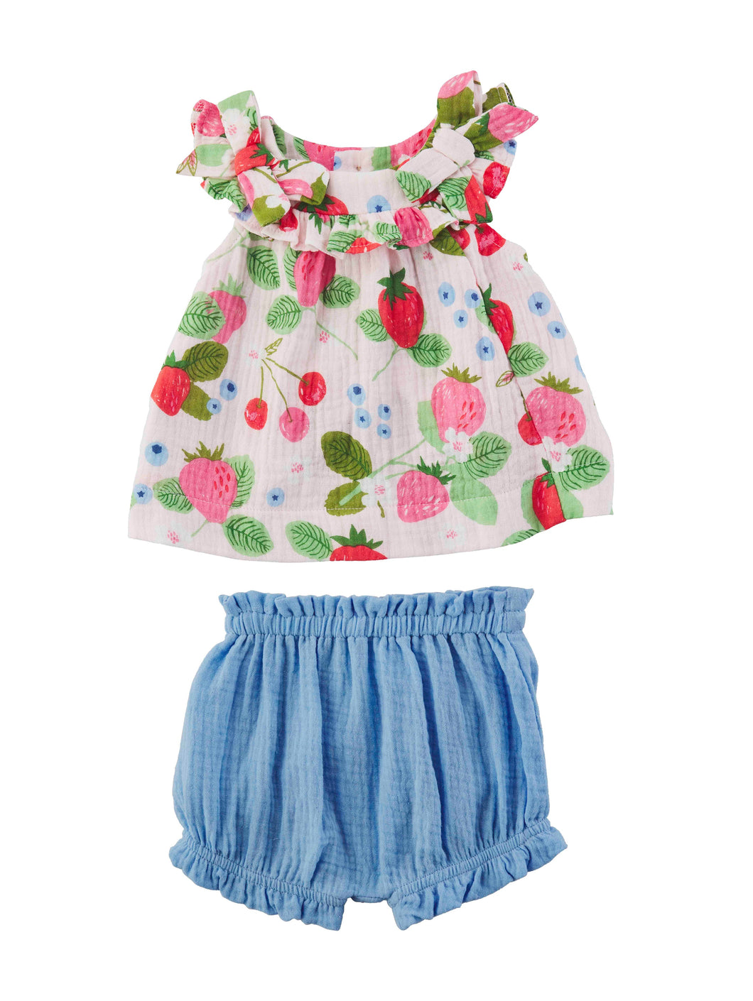 Fruit Stand Berry Patch Pinafore Bloomer Set | 3-6M 6-9M 9-12M
