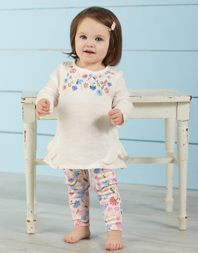 Sweet Blossom Floral Tunic & Legging Set | 3-6 Months