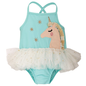 Dream in Glitter Unicorn Tutu Swimsuit | 6-9M 9-12M