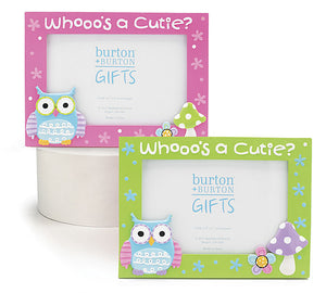 Hootie Cutie "Whooo's a Cutie" Resin Owl Picture Frame for 4 x 6 Photo