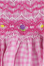 Pink Gingham Hand Smocked Dress | 3T