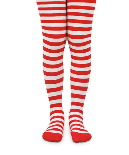 Red and White Striped Tights by Jefferies | 6-18M 18-24M 2-4Y 4-6Y