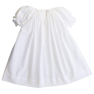 White Smocked Daygown with Embroidered Hem | 3 Months