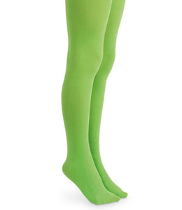 Baby Toddler Girls Year Around Lime Green Pima Cotton Tights by Jefferies Socks | 1-3 Years