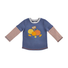 Pumpkin Patch Boys Blue Waffle Knit Layered Sleeve T-Shirt | 12-18M 24M/2T-3T 4T-5T