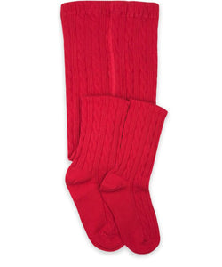 Red Cable Pattern Knit Tights | 6-18 18-24 Months 2-4 Years