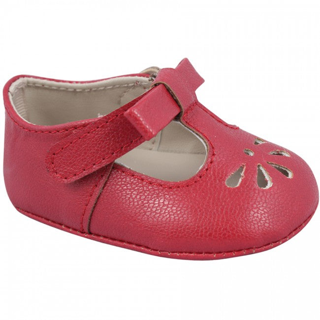 Red T-Strap Baby Shoes Size