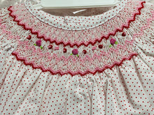Red Swiss Dot Smocked Embroidered Dress with Bloomers | 3 6 9 Months