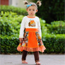 Girls Boutique Thanksgiving Pumpkin Dress Legging Set by AnnLoren | 2/3T 4/5T