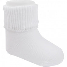 Boys White Turn Cuff Socks | 0-9M 9-18M