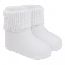 Boys White Turn Cuff Socks | 0-9M 9-18M