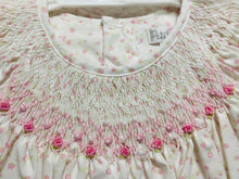 Pink Floral Angel Wing Pearl Smocked Dress | 2T 3T 4T