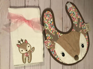 Farrah the Fawn Baby Bib by Maison Chic